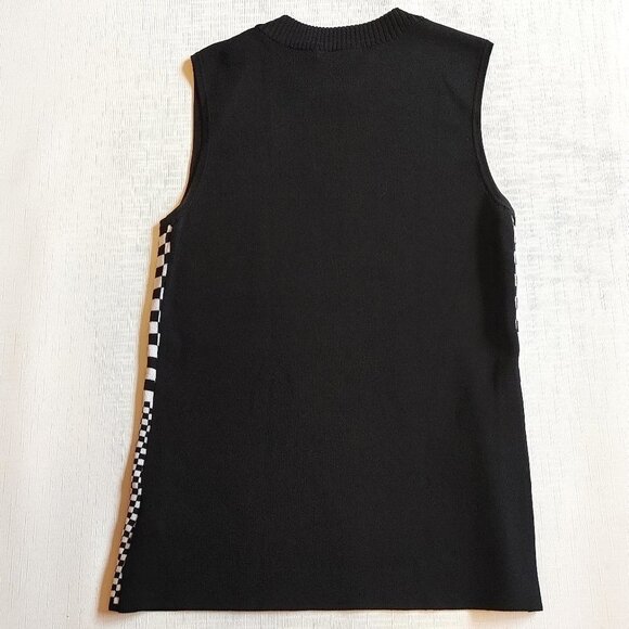 ATTRACTIVE Women's Sweater Vest Racing Stripe M - Picture 4 of 4